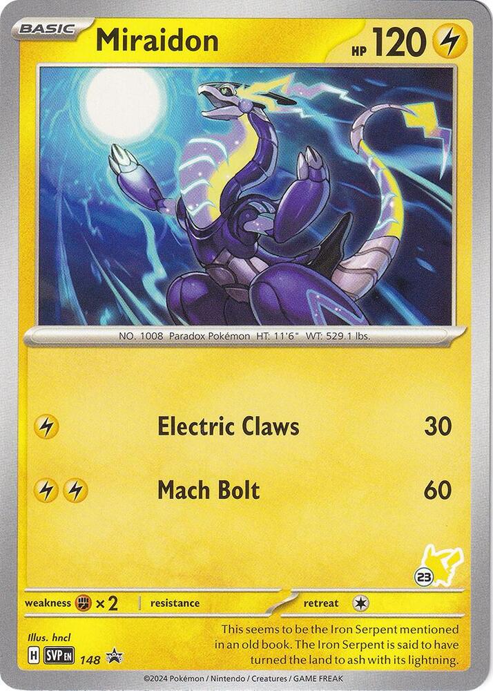 Miraidon - Pikachu 23 148 card from Battle Academy 2024