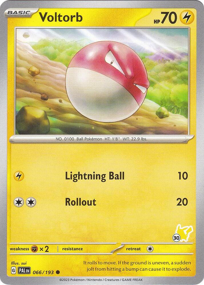 Voltorb - Pikachu 30 066/193 card from Battle Academy 2024
