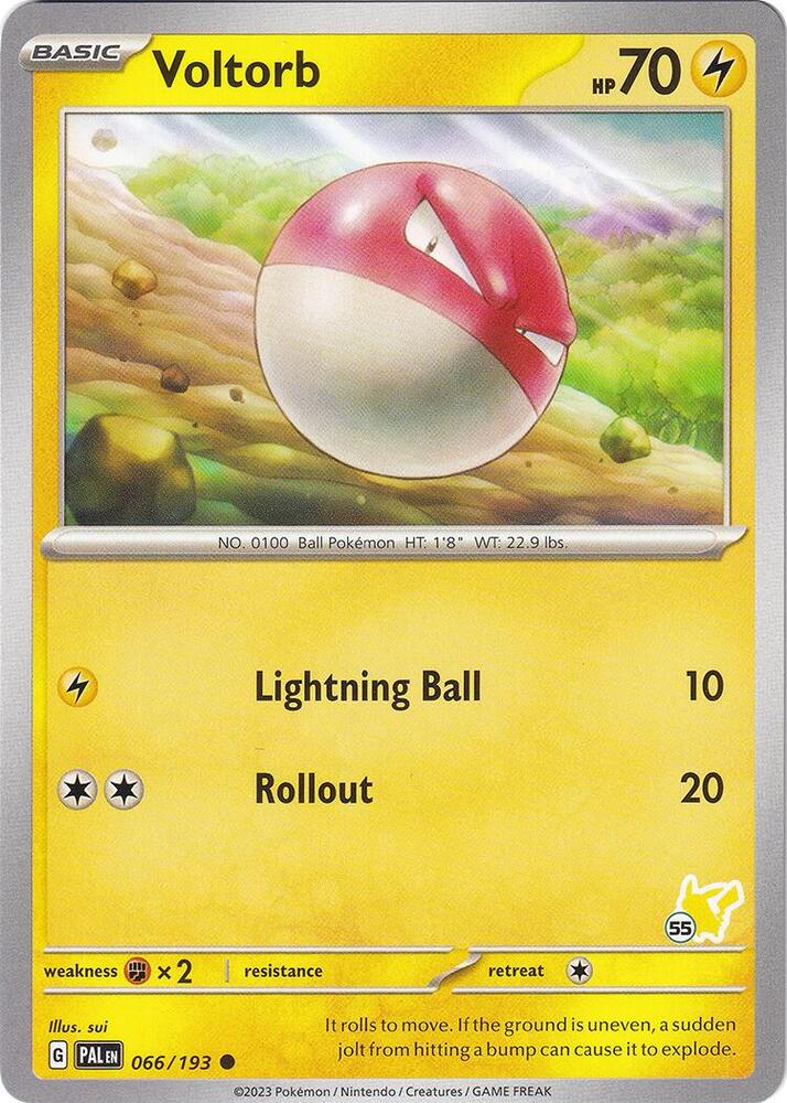 Voltorb - Pikachu 55 066/193 card from Battle Academy 2024