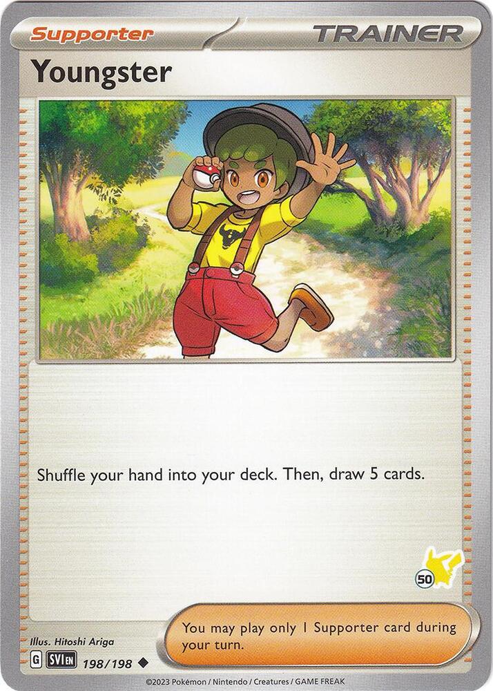 Youngster - Pikachu 50 198/198 card from Battle Academy 2024