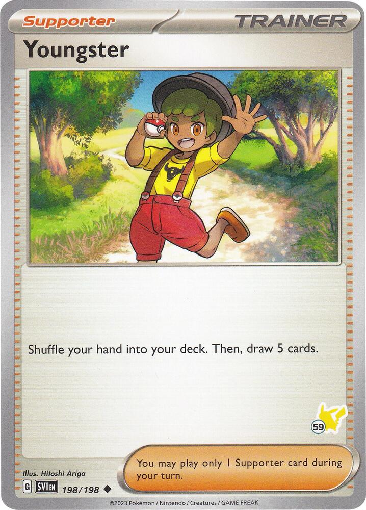 Youngster - Pikachu 59 198/198 card from Battle Academy 2024