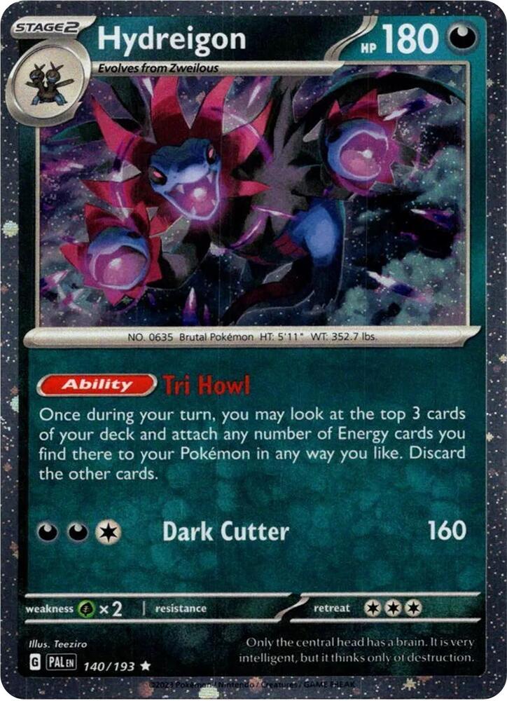 Hydreigon (Cosmos Holo) 140/193 card from Blister Exclusives