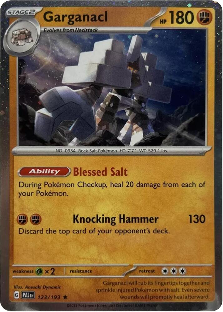 Garganacl (Cosmos Holo) 123/193 card from Blister Exclusives