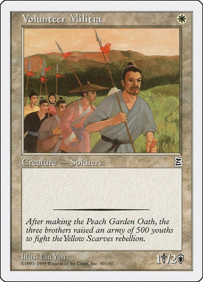 Volunteer Militia 30 card from Portal Three Kingdoms
