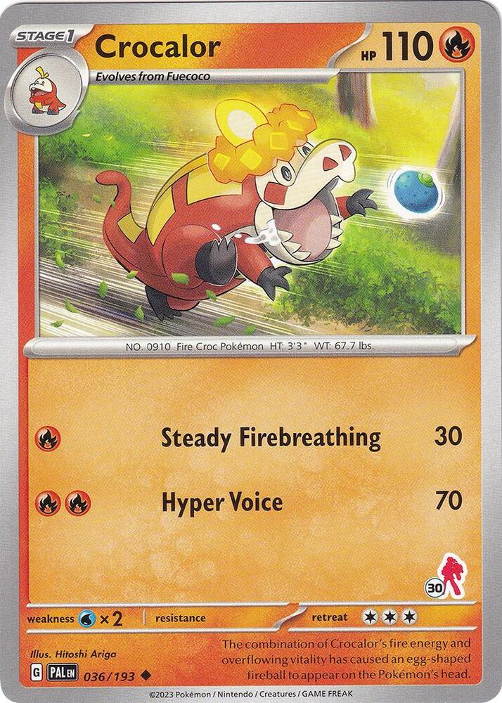 Crocalor - Armarouge 30 036/193 card from Battle Academy 2024