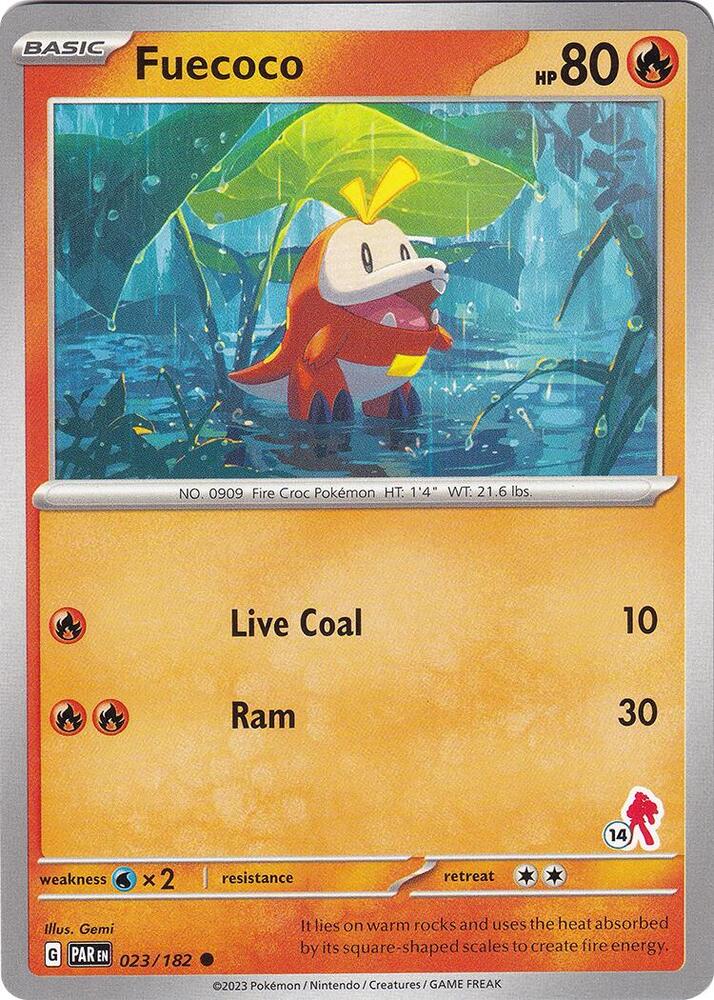 Fuecoco - Armarouge 14 023/182 card from Battle Academy 2024