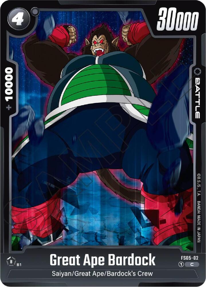 Great Ape Bardock FS05-02 card from Starter Deck 5: Bardock