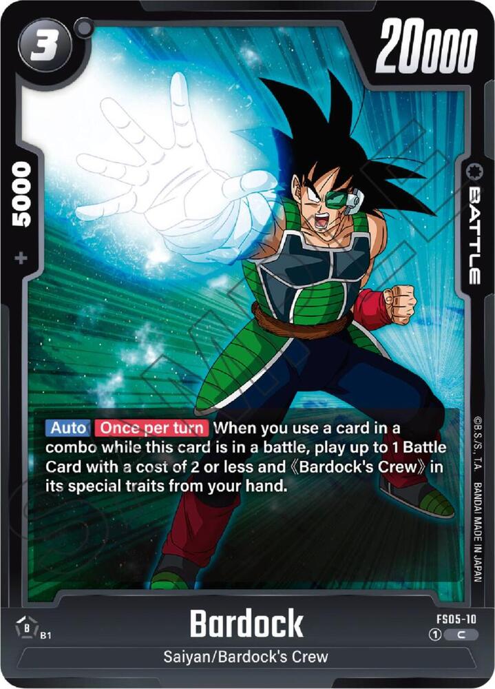 Bardock FS05-10 card from Starter Deck 5: Bardock