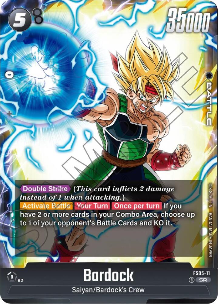 Bardock FS05-11 card from Starter Deck 5: Bardock