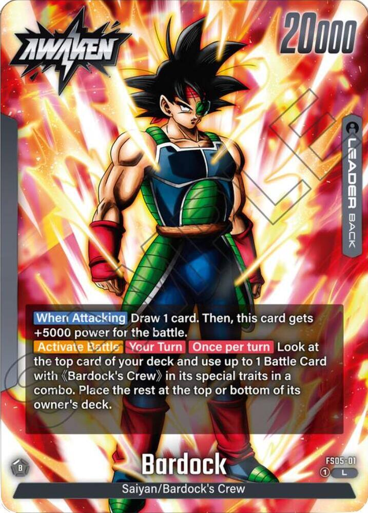 Bardock FS05-01 card from Starter Deck 5: Bardock