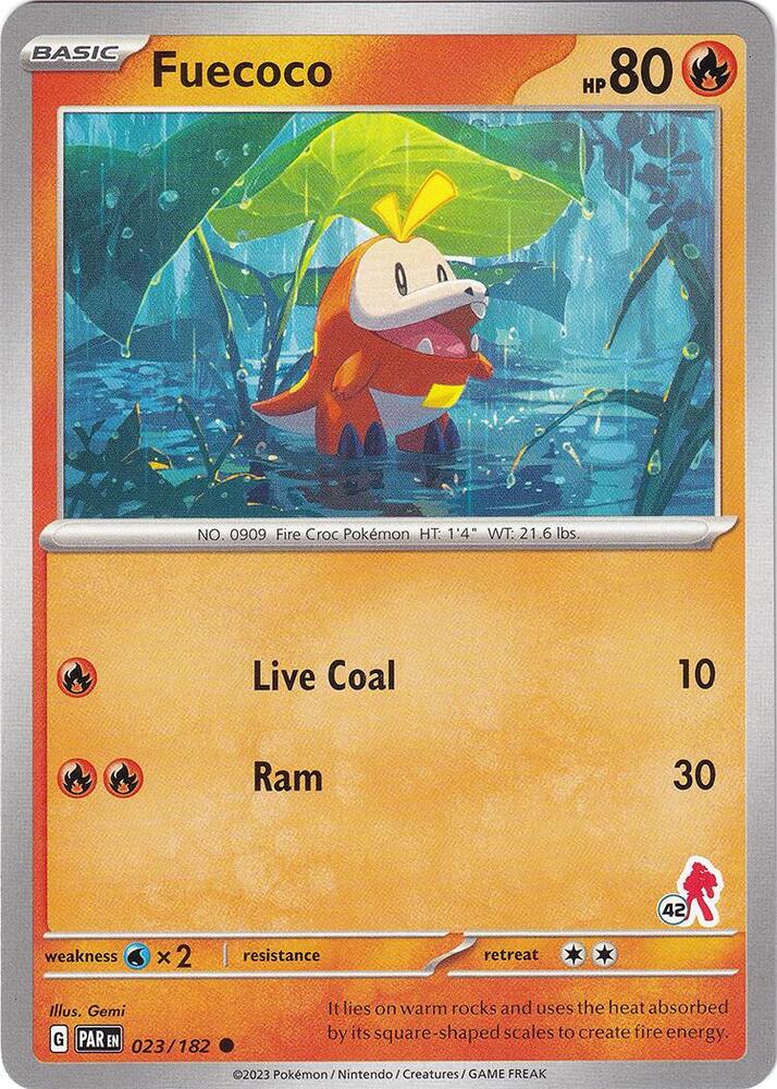 Fuecoco - Armarouge 42 023/182 card from Battle Academy 2024