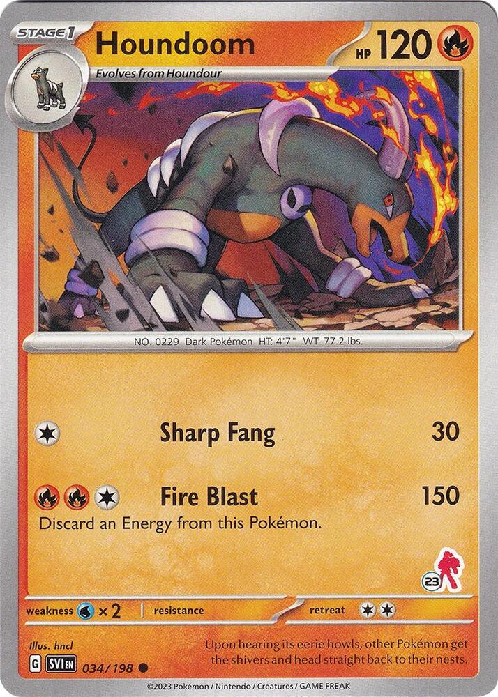 Houndoom - Armarouge 23 034/198 card from Battle Academy 2024