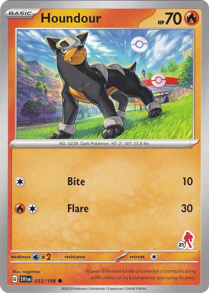 Houndour - Armarouge 21 033/198 card from Battle Academy 2024