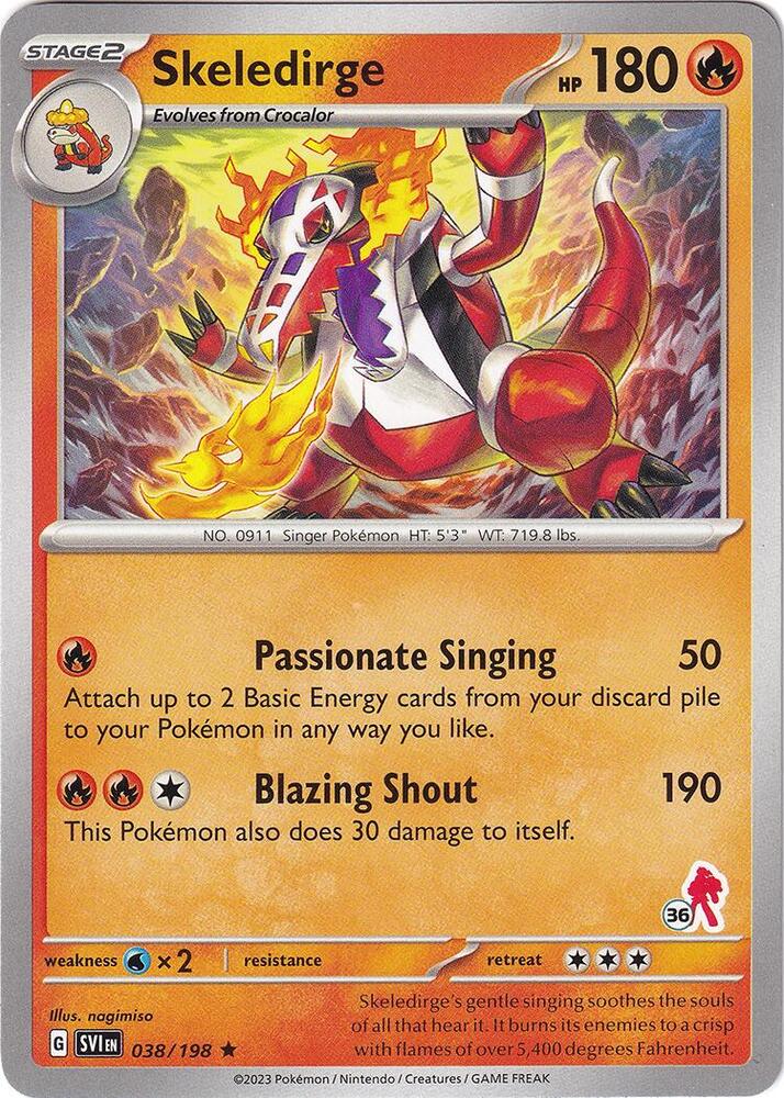 Skeledirge - Armarouge 36 038/198 card from Battle Academy 2024