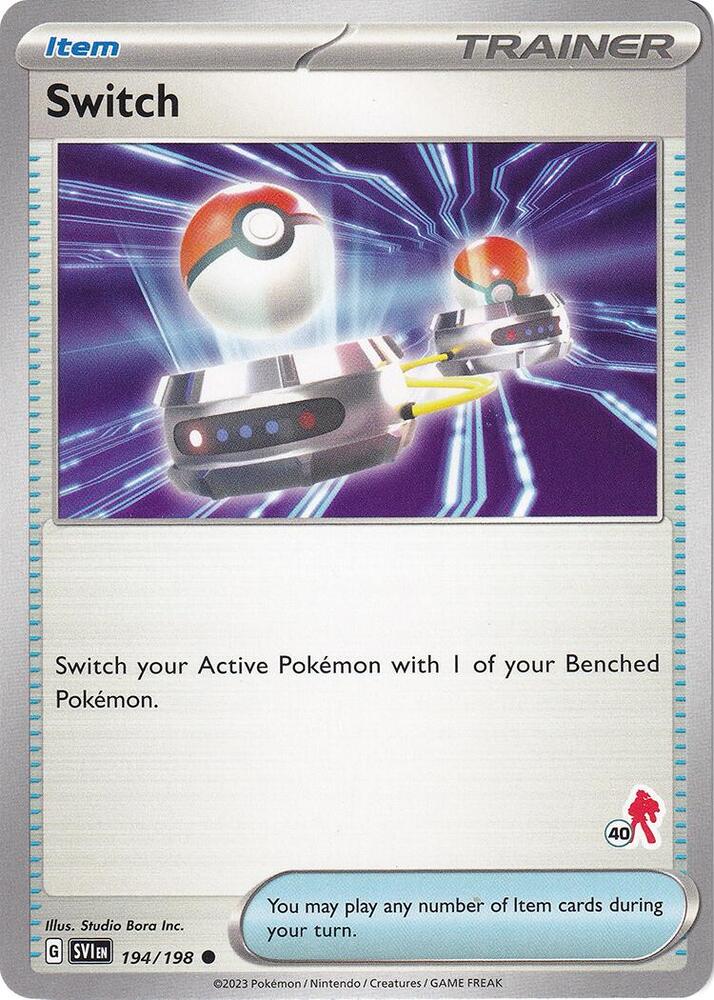 Switch - Armarouge 40 194/198 card from Battle Academy 2024