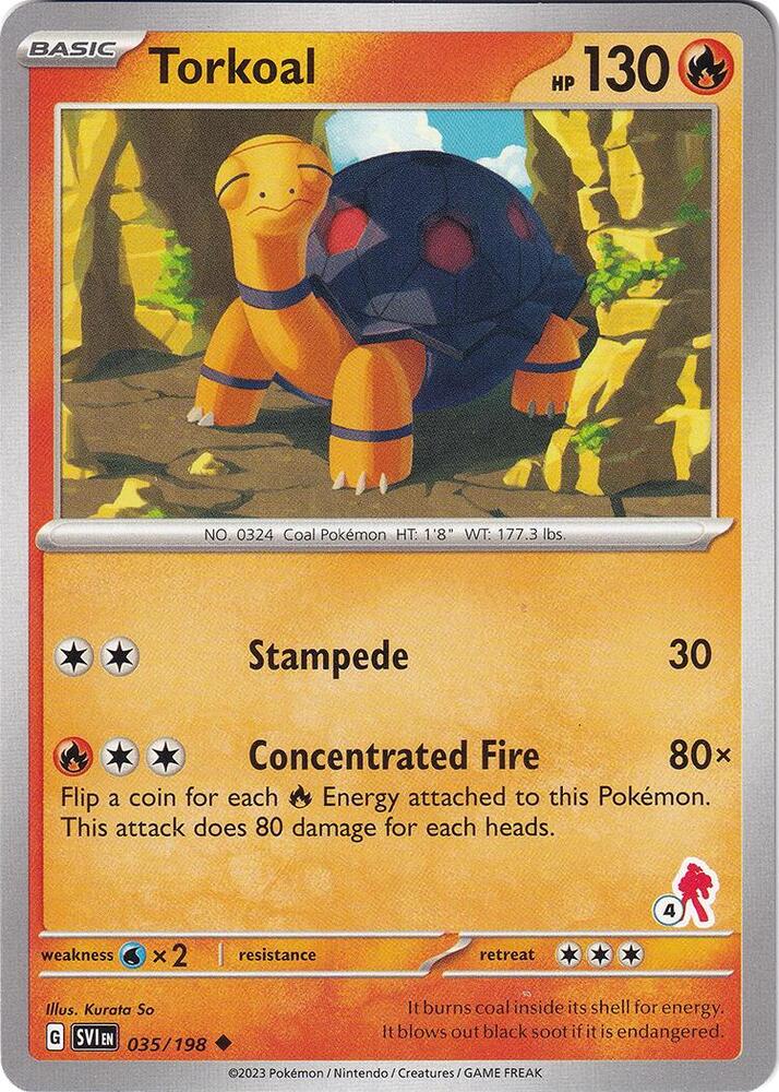 Torkoal - Armarouge 4 035/198 card from Battle Academy 2024