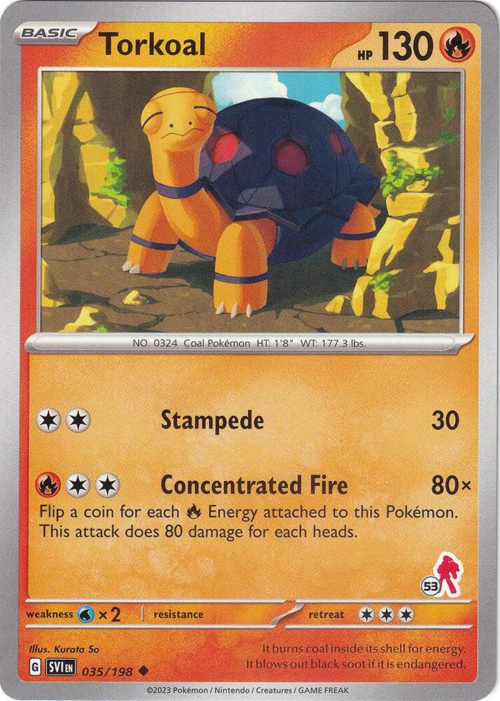 Torkoal - Armarouge 53 035/198 card from Battle Academy 2024
