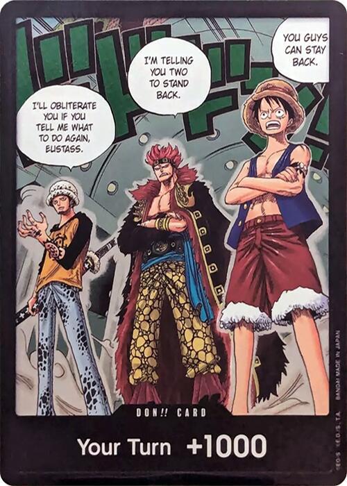 DON!! Card (Trafalgar Law, Eustass Kid and Monkey.D.Luffy) (Double Pack Set Vol. 4) card from 500 Years in the Future