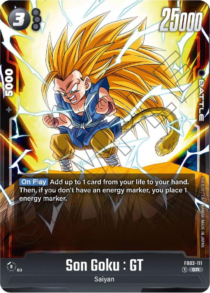 Son Goku : GT FB03-111 card from Raging Roar