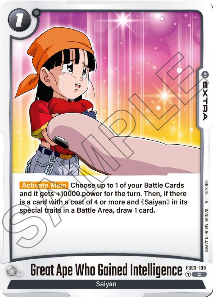 Great Ape Who Gained Intelligence FB03-138 card from Raging Roar