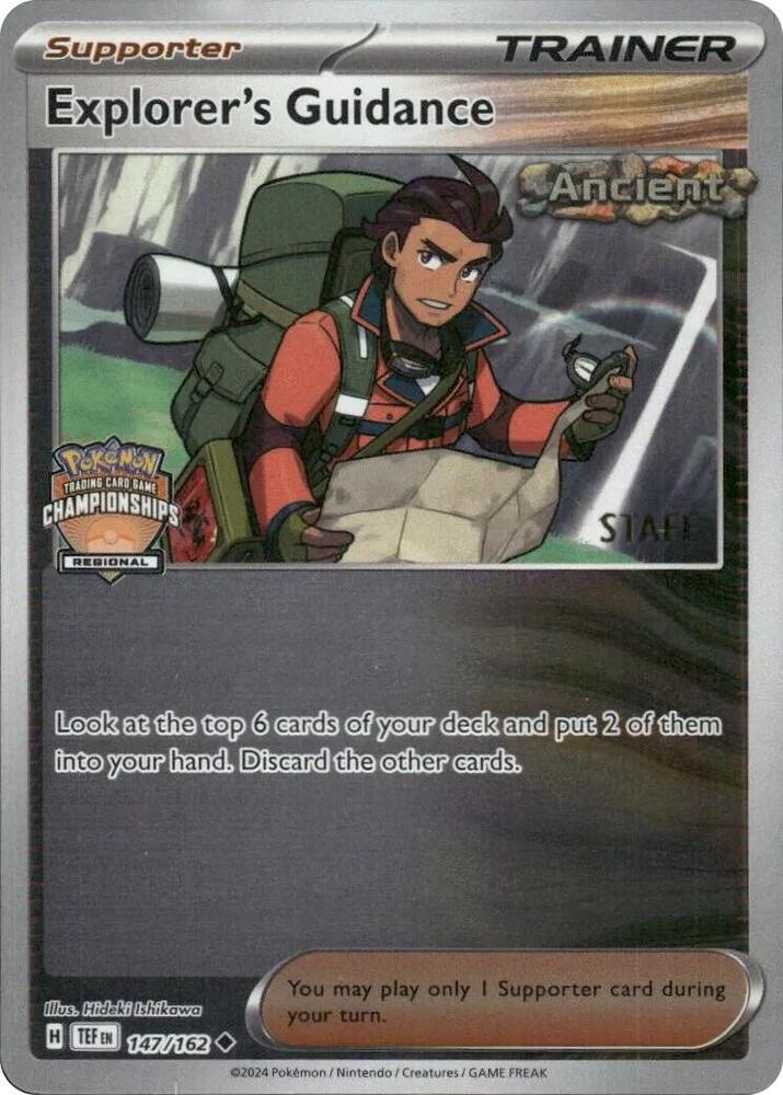 Explorer's Guidance (Regional Championships) [Staff] 147/162 card from League & Championship Cards