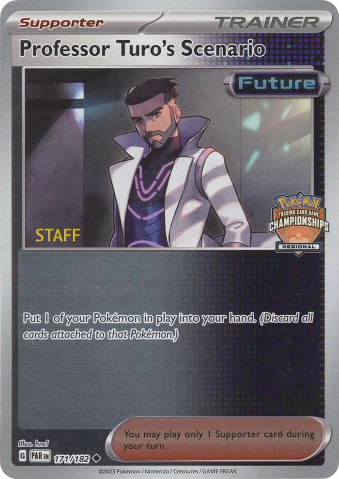 Professor Turo's Scenario - 171/182 (Regional Championships) [Staff] 177/182 card from League & Championship Cards