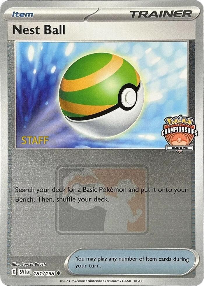 Nest Ball (Europe Championships) [Staff] 181/198 card from League & Championship Cards