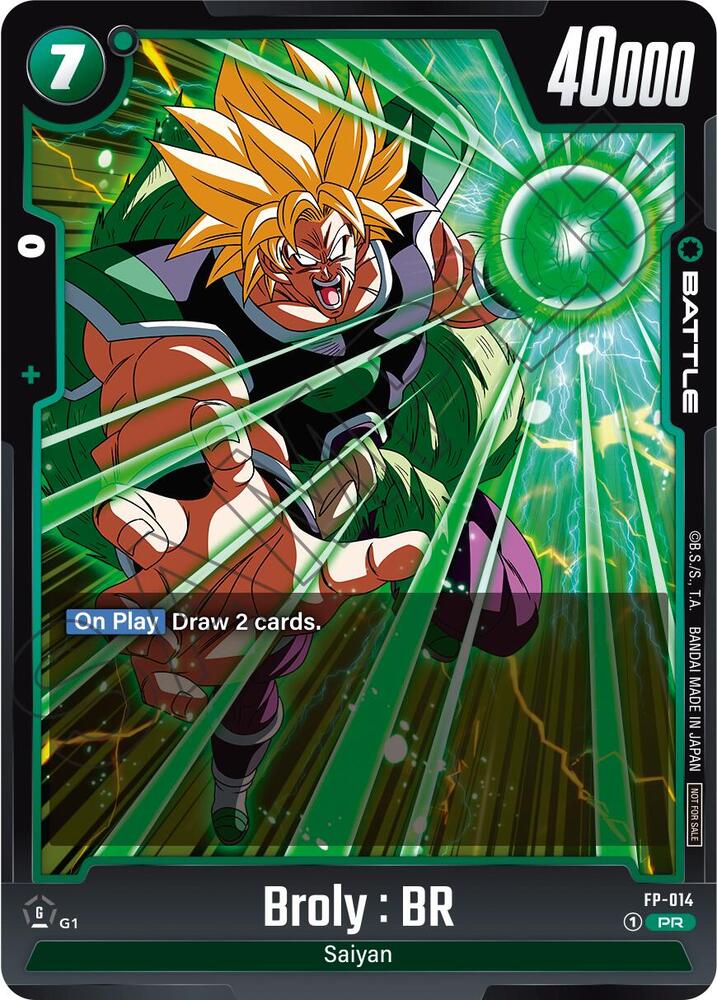 Broly : BR FP-014 card from Fusion World Promotion Cards and Packs