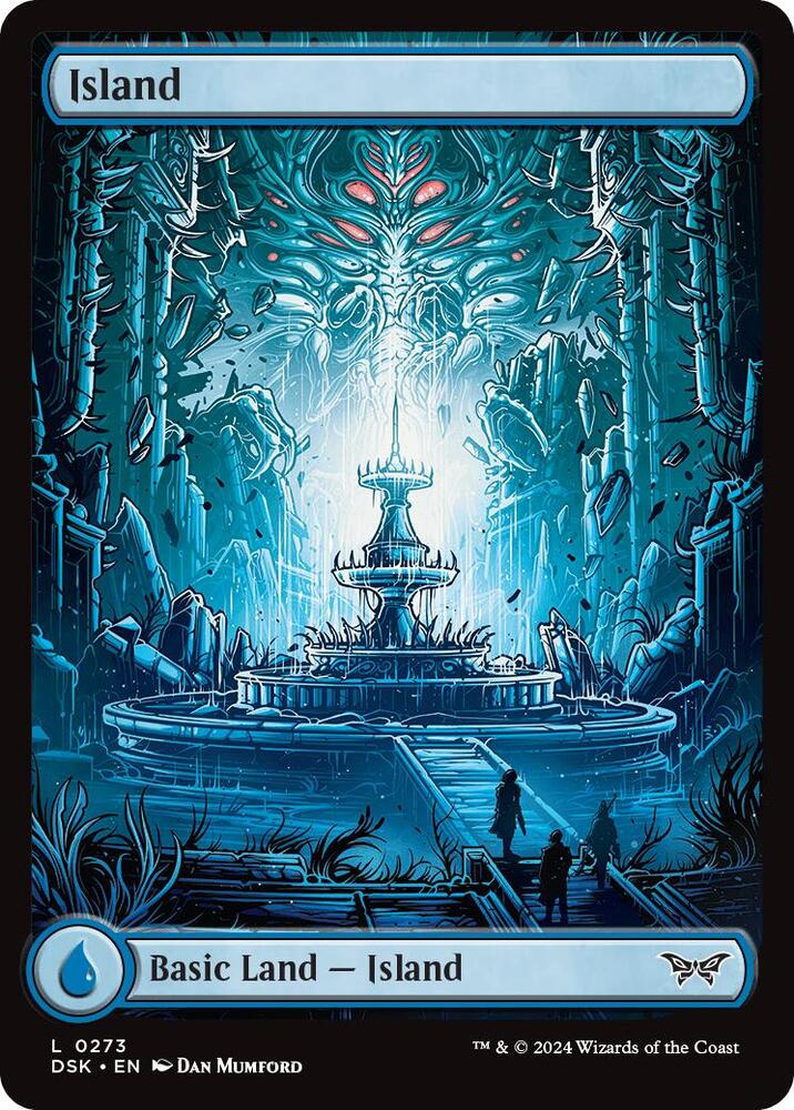 Island - Full Art 273 card from Duskmourn: House of Horror