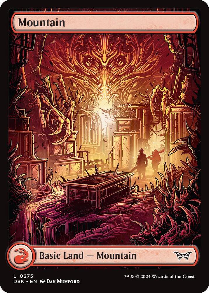 Mountain - Full Art 275 card from Duskmourn: House of Horror
