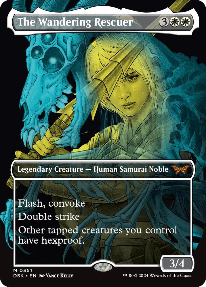 The Wandering Rescuer (Showcase) 351 card from Duskmourn: House of Horror