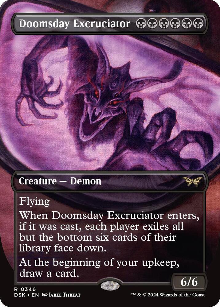 Doomsday Excruciator (Borderless) 346 card from Duskmourn: House of Horror