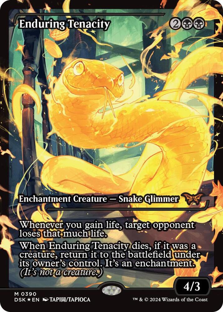 Enduring Tenacity (Showcase) 390 card from Duskmourn: House of Horror