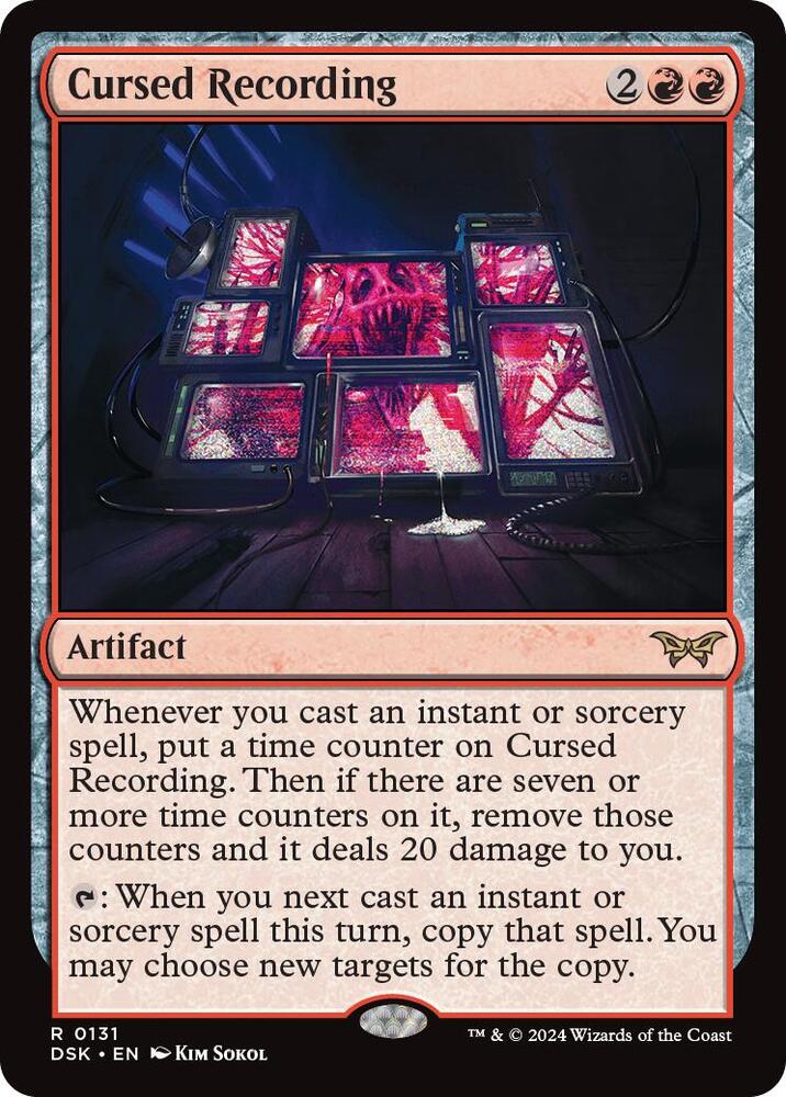 Cursed Recording 131 card from Duskmourn: House of Horror