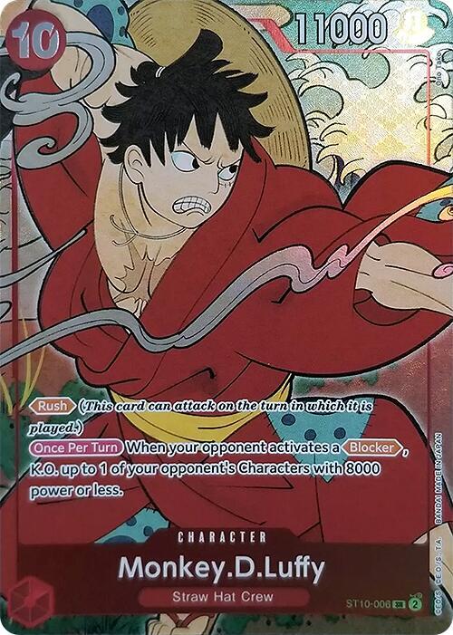 Monkey.D.Luffy (English Version 1st Anniversary Set) ST10-006 card from One Piece Promotion Cards