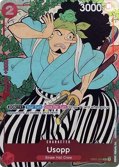 Usopp (English Version 1st Anniversary Set) OP01-004 card from One Piece Promotion Cards