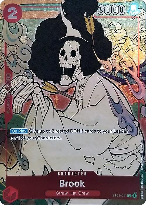Brook (English Version 1st Anniversary Set) ST01-011 card from One Piece Promotion Cards