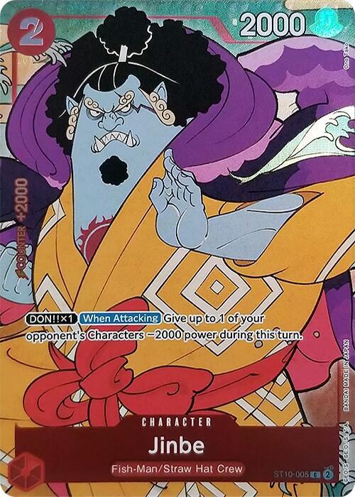 Jinbe (English Version 1st Anniversary Set) ST10-005 card from One Piece Promotion Cards