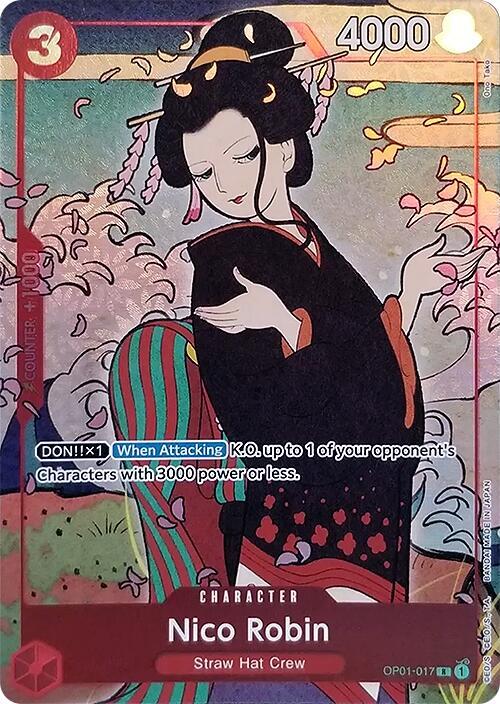 Nico Robin (English Version 1st Anniversary Set) OP01-017 card from One Piece Promotion Cards