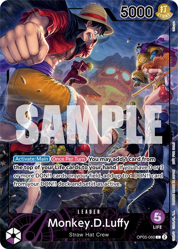Monkey.D.Luffy (PSA Magazine) OP05-060 card from One Piece Promotion Cards