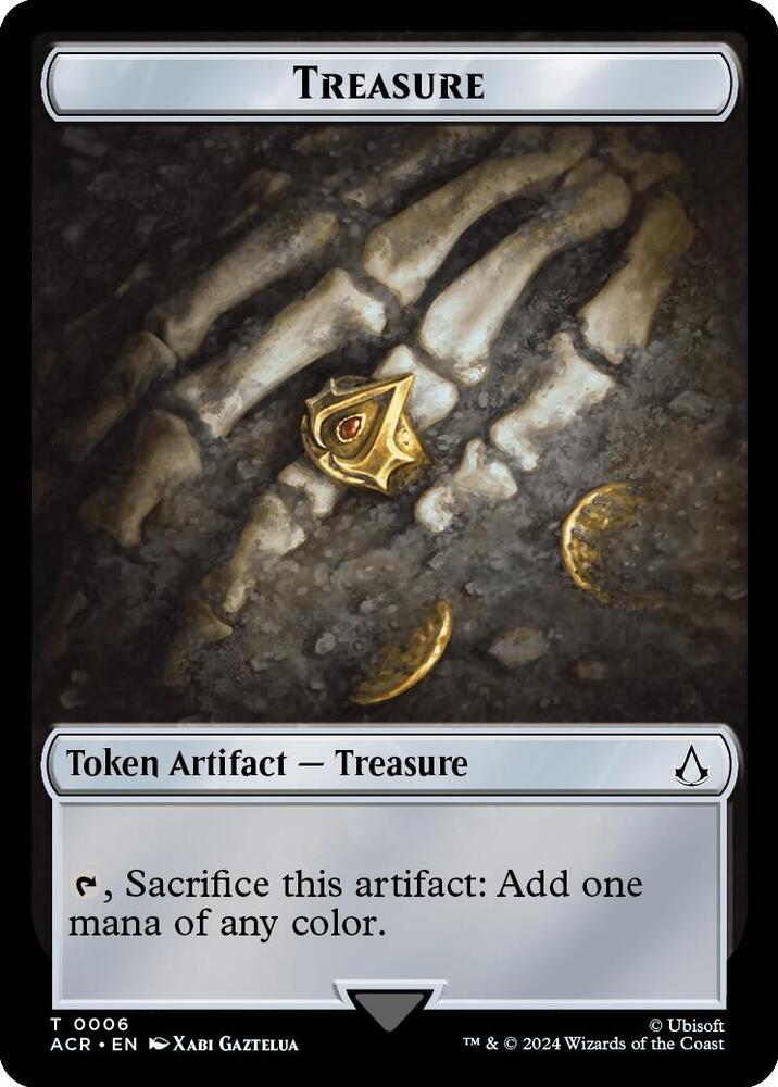 Treasure Token 6 card from Universes Beyond: Assassin's Creed