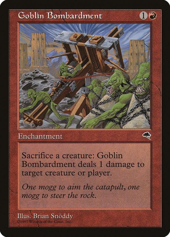 Goblin Bombardment 179 card from Tempest