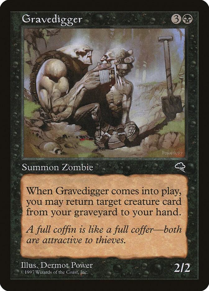 Gravedigger 137 card from Tempest