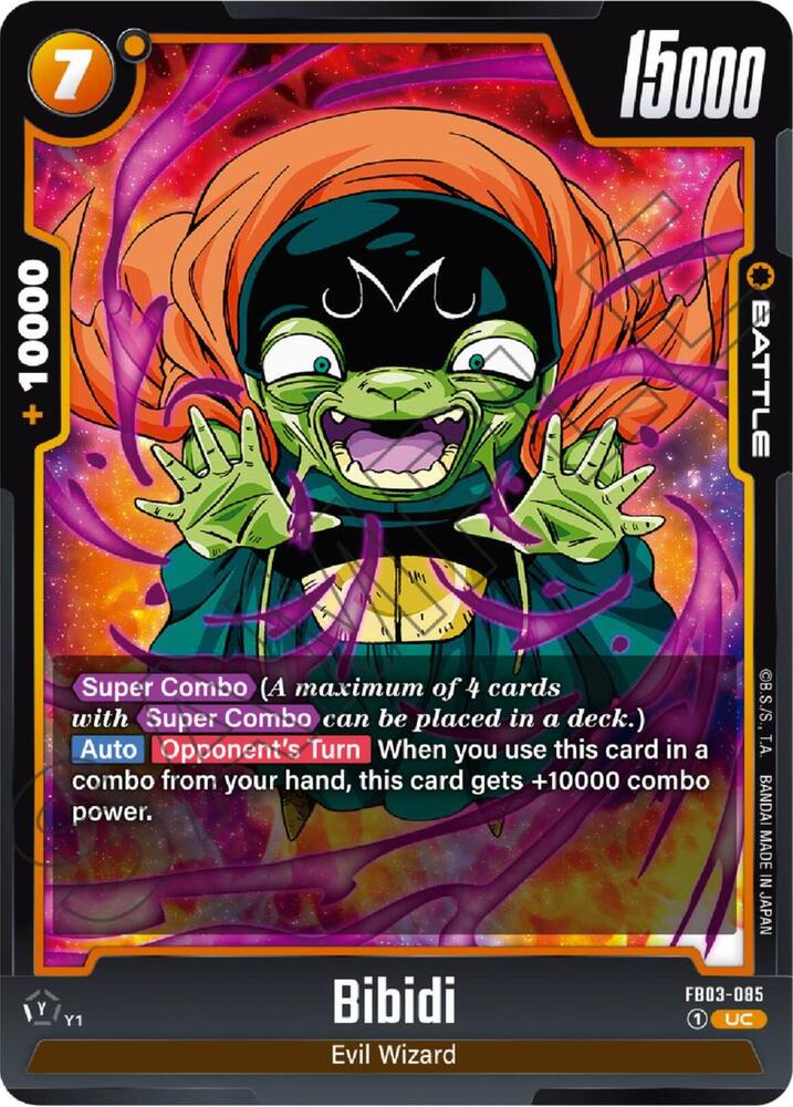 Bibidi FB03-085 card from Raging Roar
