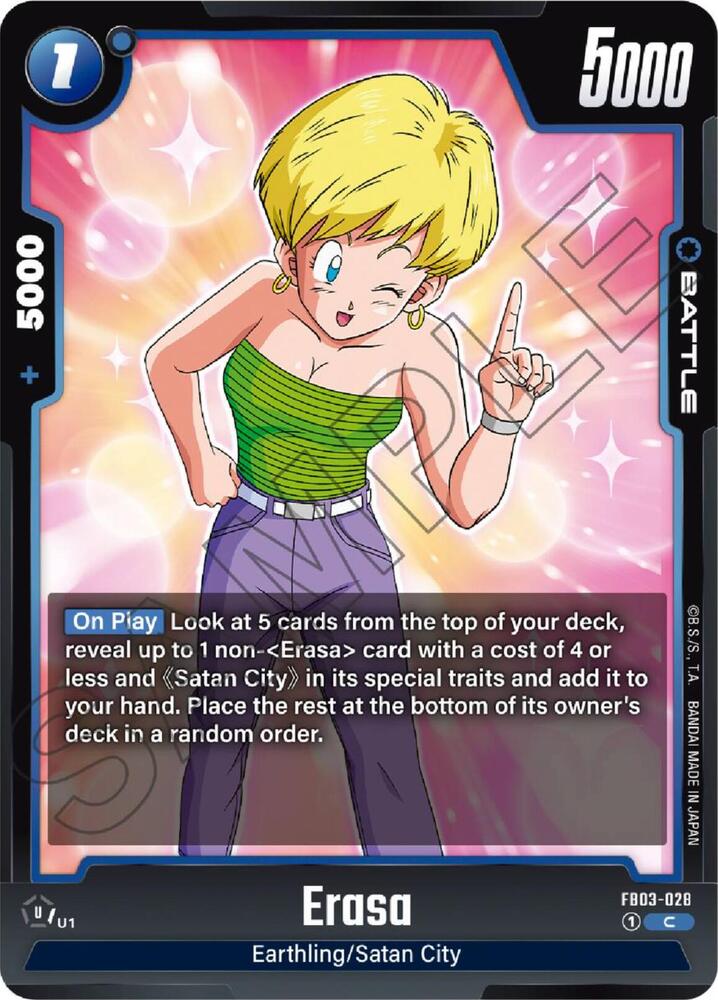 Erasa FB03-028 card from Raging Roar