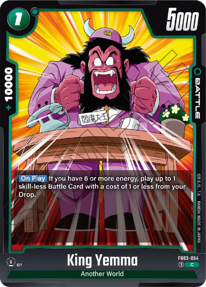 King Yemma FB03-054 card from Raging Roar