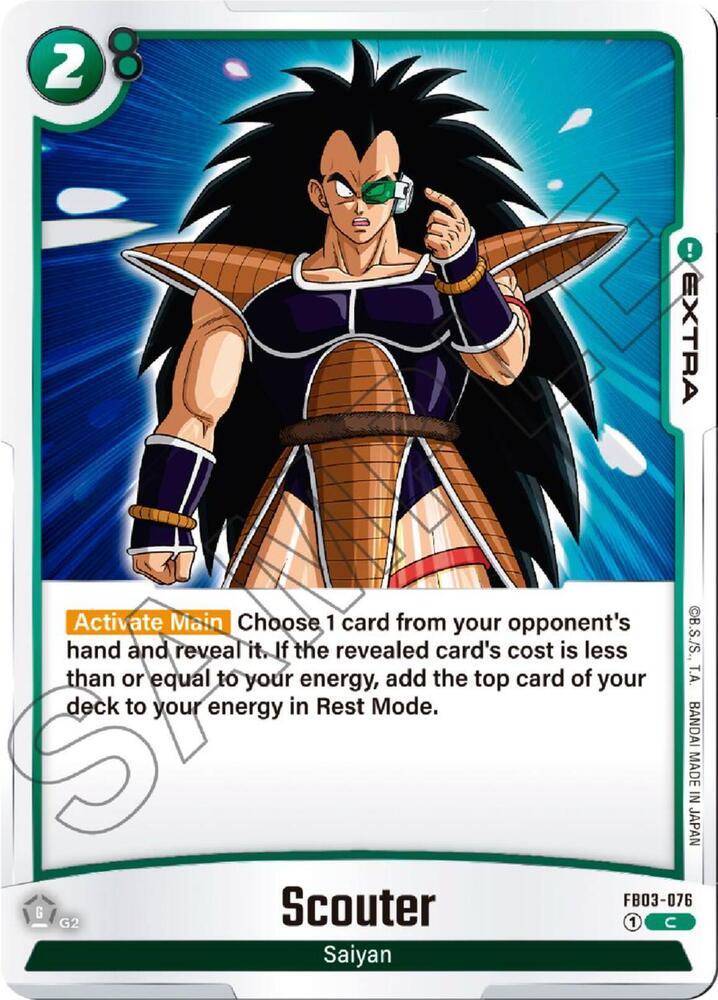 Scouter FB03-076 card from Raging Roar
