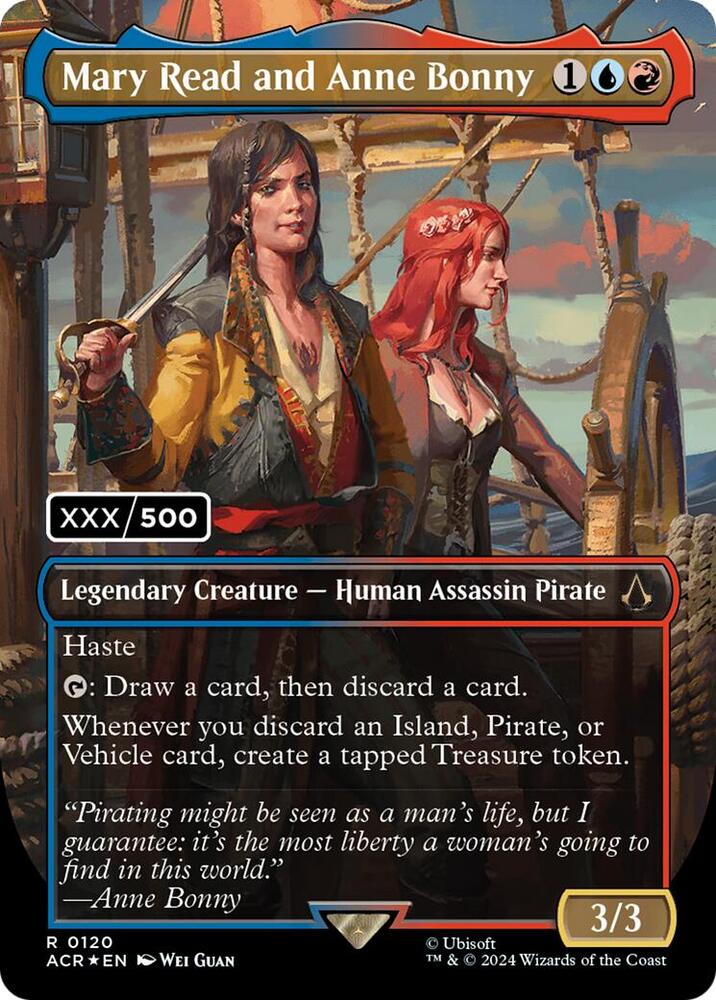 Mary Read and Anne Bonny (English) (Serial Numbered) 120 card from Universes Beyond: Assassin's Creed
