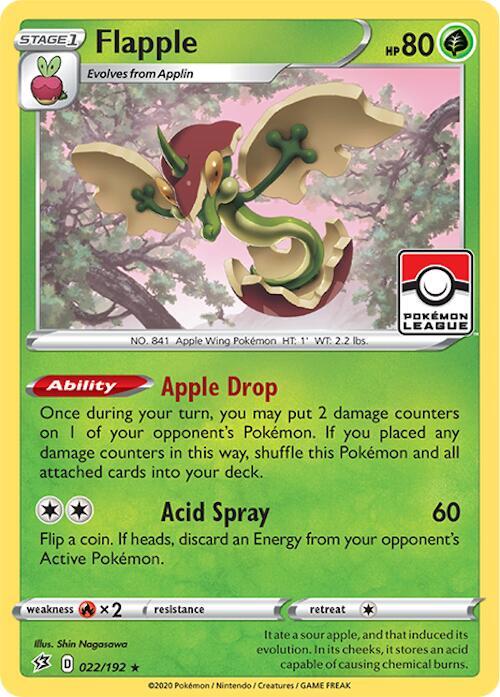 Flapple (League Promo) 022/192 card from League & Championship Cards