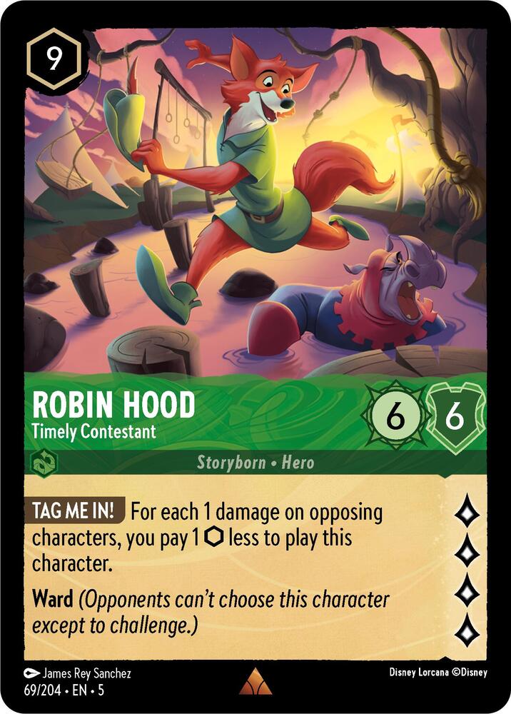 Robin Hood - Timely Contestant 69/204 card from Shimmering Skies